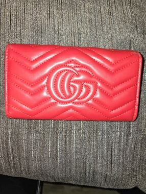 Red Leather Wallet
